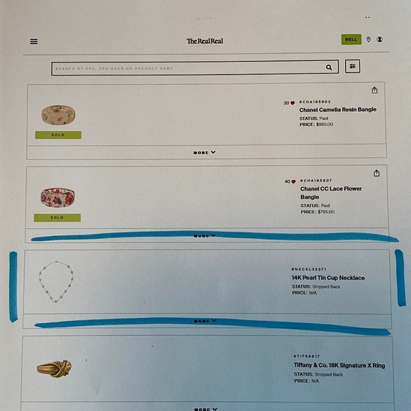 VINTAGE 14K Gold Blue Pearl Tin Cup Necklace - Picture 14 of 16